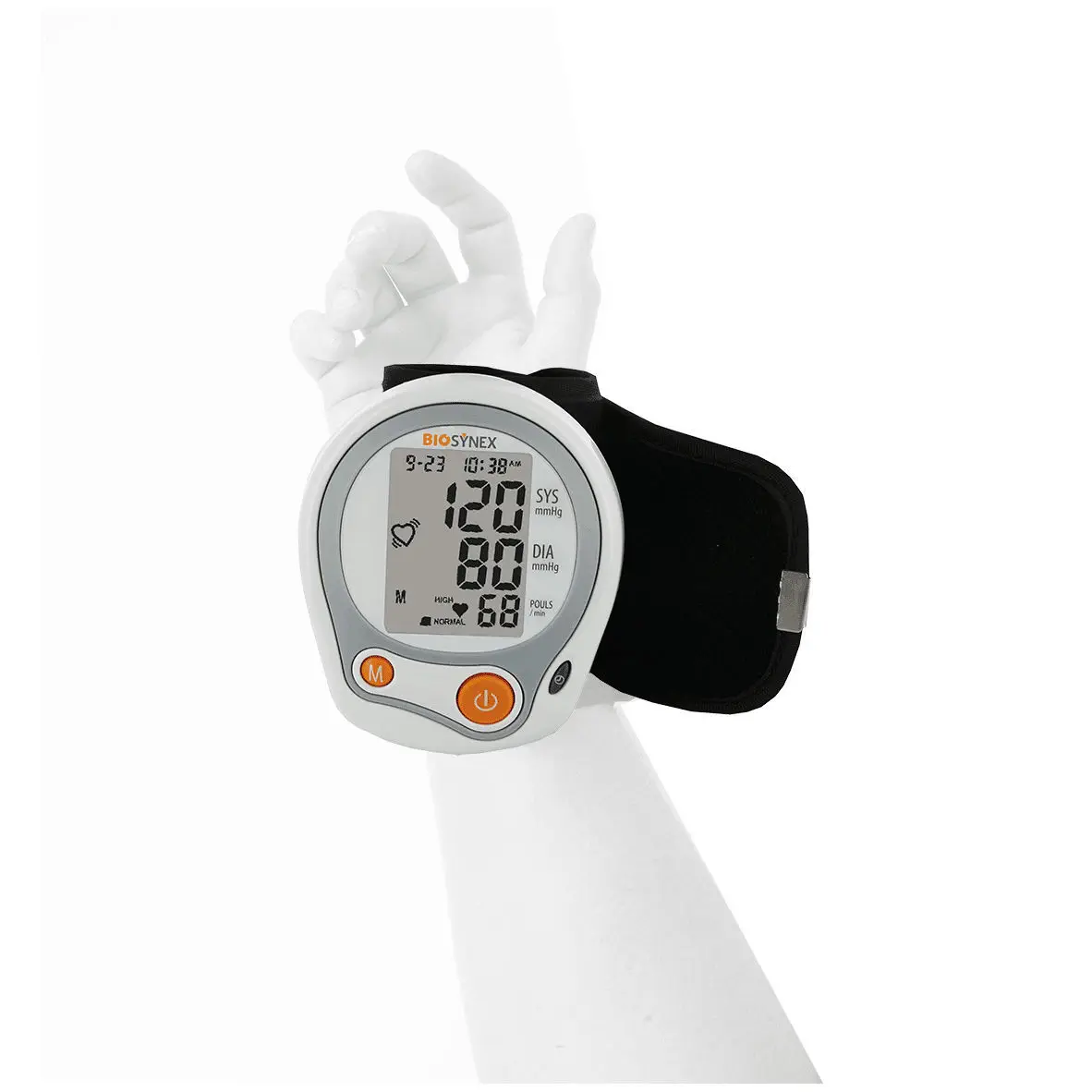 เครื่องวัดความดันโลหิตข้อมือชนิดอัตโนมัติ  Wrist blood pressure monitor 0081N  BIOSYNEX