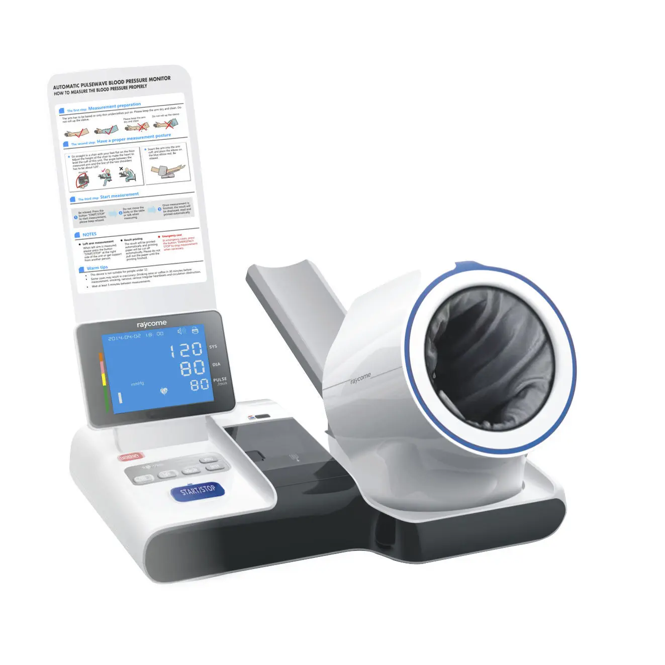เครื่องวัดความดันโลหิตแบบสอดแขนชนิดอัตโนมัติ  Automatic blood pressure monitor RBP-9000  Raycome