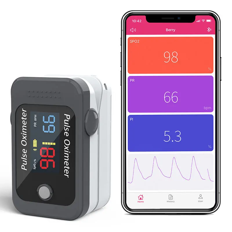 เครื่องวัดออกซิเจนในเลือดอัตโนมัติชนิดพกพา  Fingertip pulse oximeter BM1000C  Berry