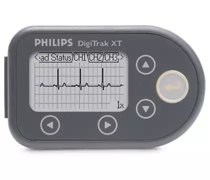 เครื่องวิเคราะห์และบันทึกคลื่นไฟฟ้าหัวใจชนิดพกพาติดตัว  DigiTrak XT Holter monitoring  Philips