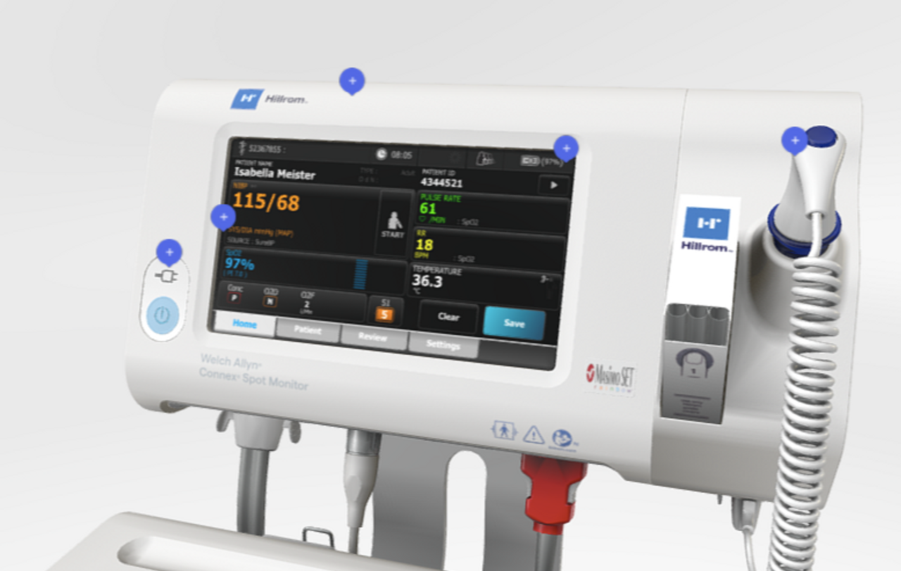 เครื่องเฝ้าระวังและติดตามสัญญาณชีพผู้ป่วย (VTTAL SIGNS  NIBP+SPO2)  รุ่น Connex Spot Monitor (74MX) ผลิตภัณฑ์ Welch Allyn