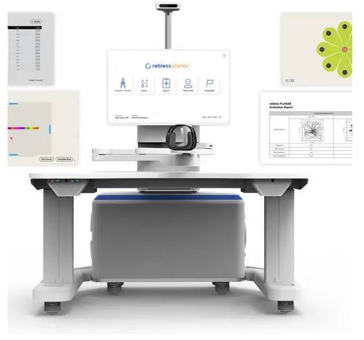 เครื่องช่วยฟื้นฟูการเคลื่อนไหวของแขน  Arm mobility rehabilitation system rebless planar  H Robotics