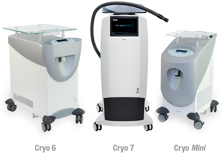 เครื่องบำบัดฟื้นฟูด้วยการใช้ไอเย็น Cryotherapy  Cryo 7, Cryo 6, CryoMini  Zimmer