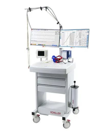 เครื่องวิเคราะห์การใช้พลังงานขณะออกกำลังกาย Cardio Pulmonary Exercise Test  Cardio-respiratory stress test equipment CARDIOVIT CS-200 Excellence ErgoSpiro  SCHILLER