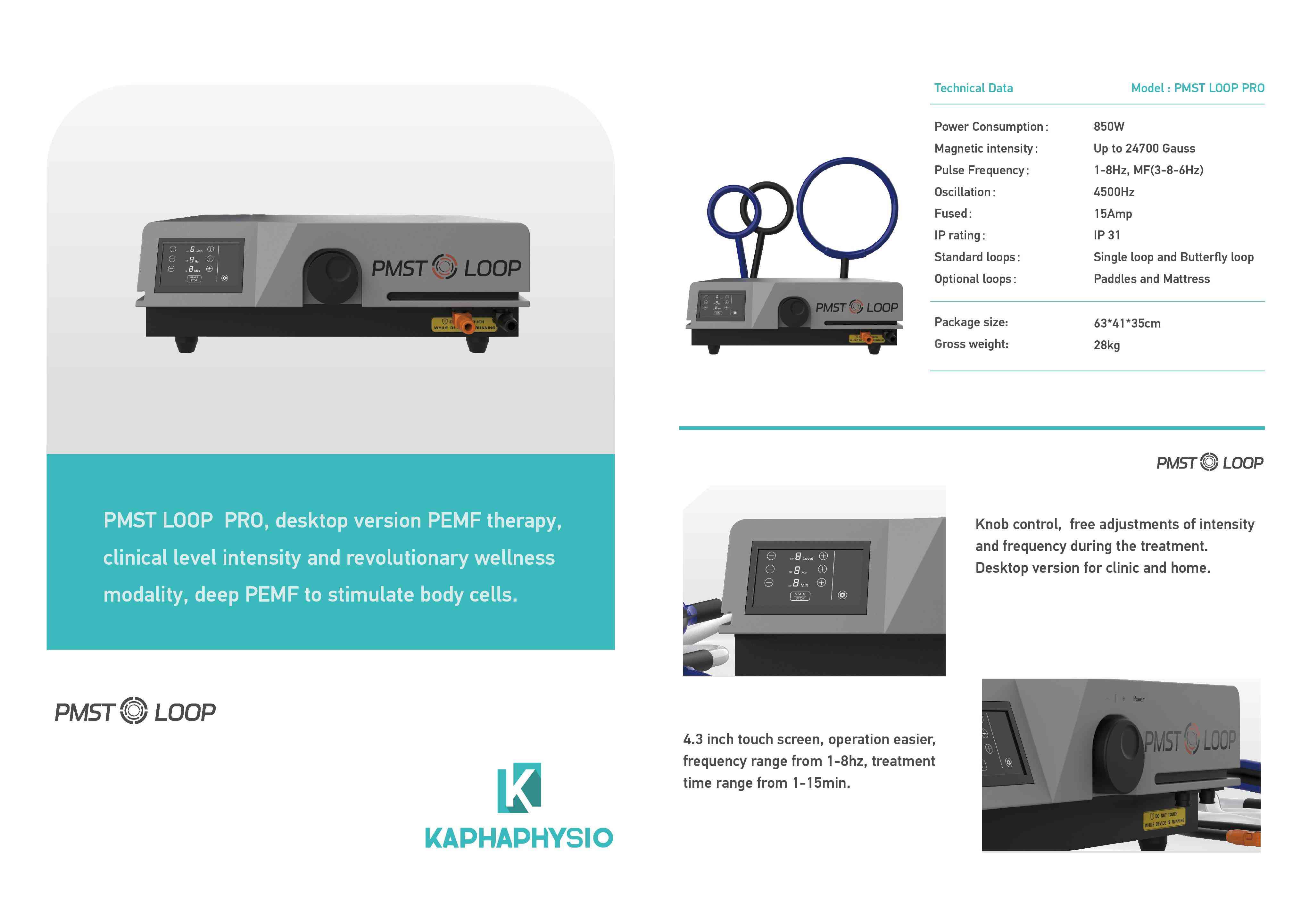 เครื่อง PMST แบบพกพา PMST LOOP PRO Kapha