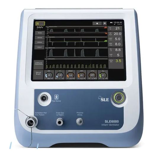 เครื่องช่วยหายใจชนิดควบคุมด้วยปริมาตรสำหรับทารกแรกเกิด  Intensive care ventilator SLE6000  SLE