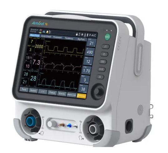 เครื่องช่วยหายใจชนิดควบคุมด้วยปริมาตรสำหรับเด็ก  Intensive care ventilator T6 Advance  Amoul