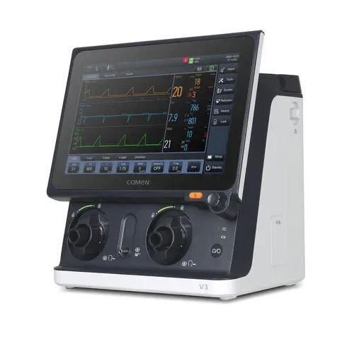 เครื่องช่วยหายใจชนิดควบคุมด้วยปริมาตรและความดัน  Intensive care ventilator V3  Comen