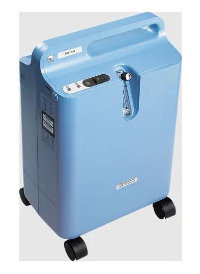 เครื่องผลิตออกซิเจนขนาด 5 ลิตร  Oxygen concentrator on casters EverFlo Q  Philips