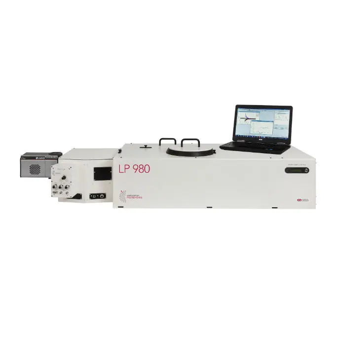 เครื่องตรวจหาภาวะพังผืดในตับและตรวจวัดปริมาณไขมันสะสมในตับ  Transient absorption spectrometer LP980  Edinburgh Instruments