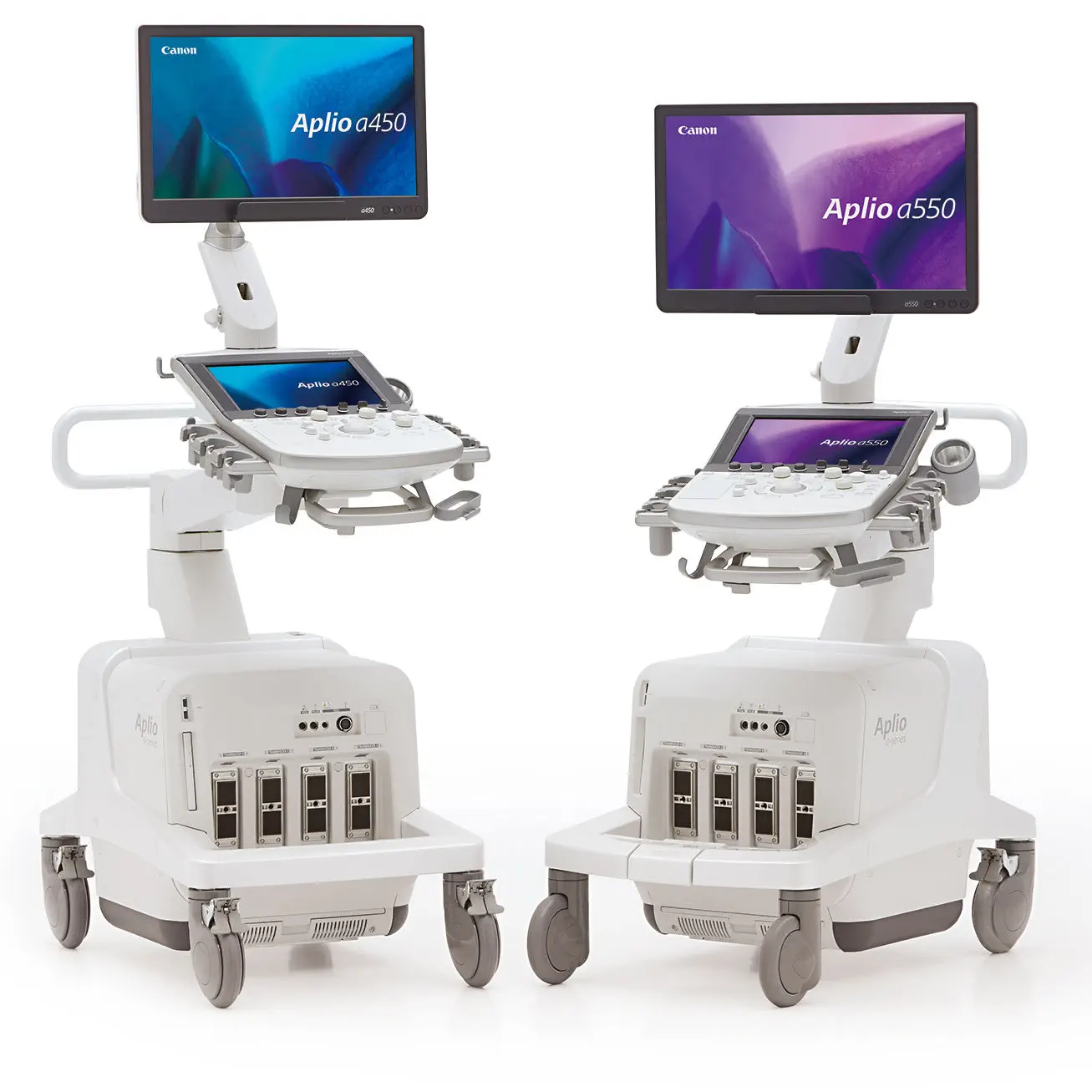 เครื่องตรวจอวัยวะภายในด้วยคลื่นเสียงความคมชัดสูง  On-platform ultrasound system Aplio a series  Canon