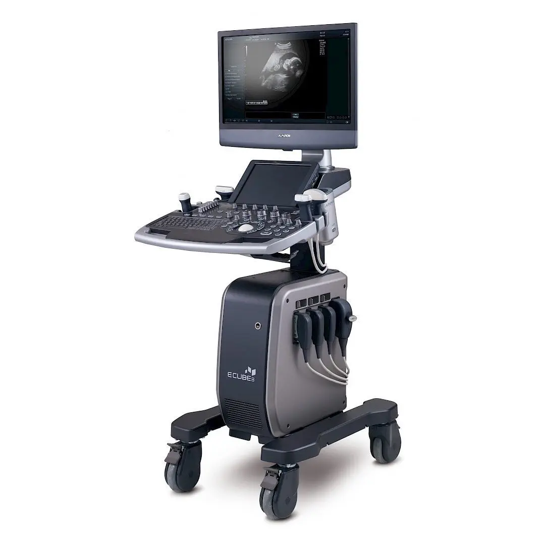 เครื่องตรวจอวัยวะภายในด้วยคลื่นเสียงความคมชัดสูง  On-platform ultrasound system E-Cube 8  Alpinion