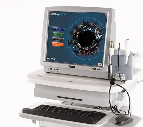 เครื่องตรวจอวัยวะภายในด้วยคลื่นเสียงความคมชัดสูง  On-platform ultrasound system HiScan touch  OPTIKON