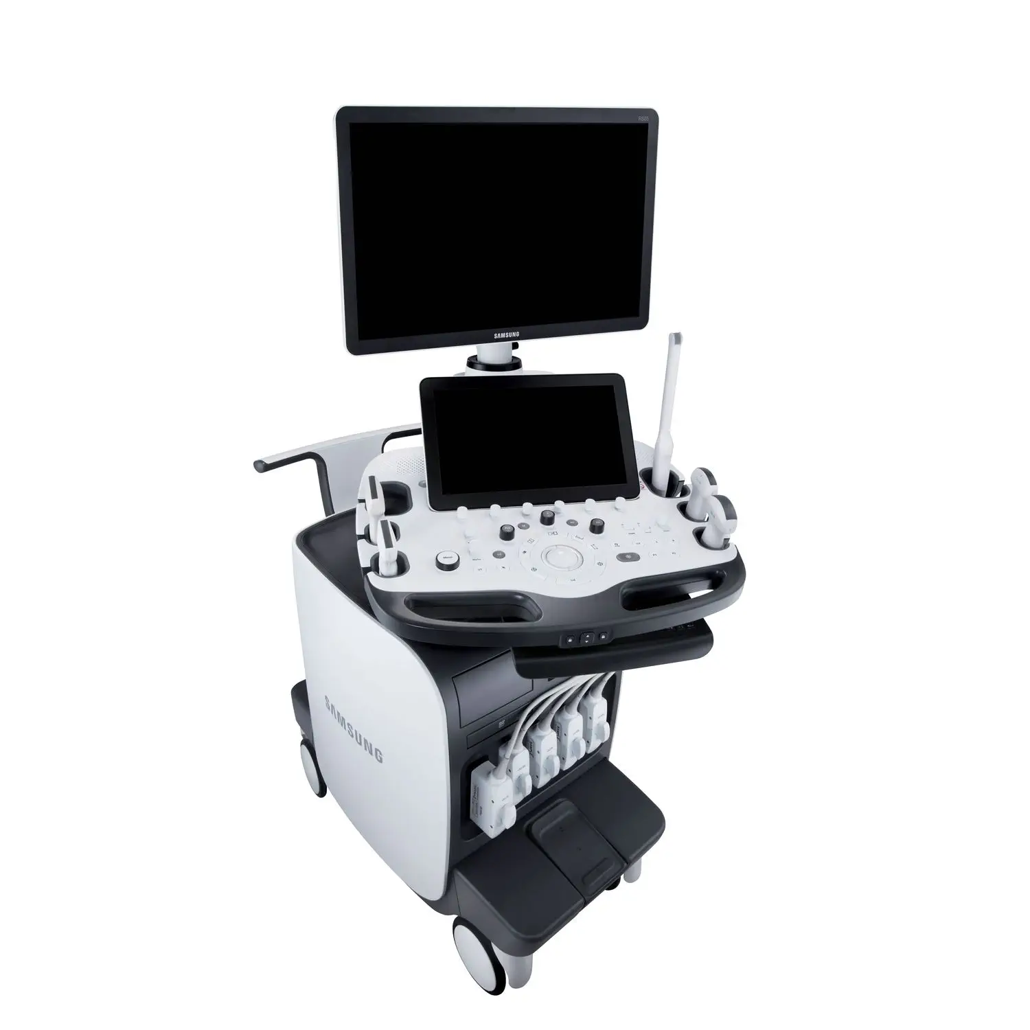 เครื่องตรวจอวัยวะภายในด้วยคลื่นเสียงความคมชัดสูง  On-platform ultrasound system RS85 Prestige  Samsung