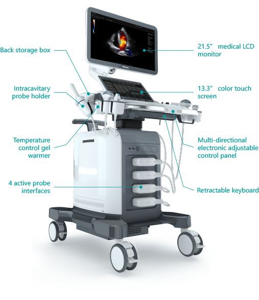 เครื่องอัลตร้าซาวด์ความชัดสูงชนิดสี  HD60 Color Doppler Ultrasound Diagnostic System  Hisense