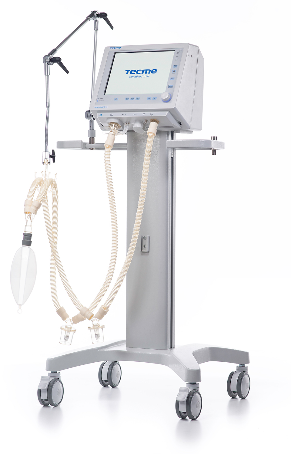 เครื่องช่วยหายใจชนิดควบคุมด้วยปริมาตรและความดัน Neumovent Graphnet TS TECME