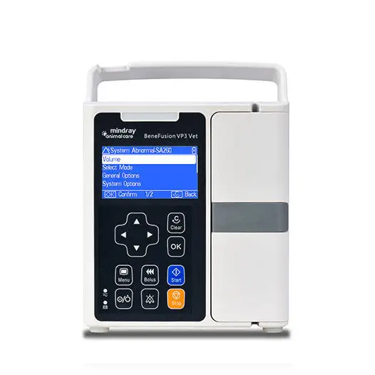 เครื่องควบคุมการให้สารละลายทางหลอดเลือดดำ  Veterinary infusion pump BeneFusion VP3 Vet  Mindray