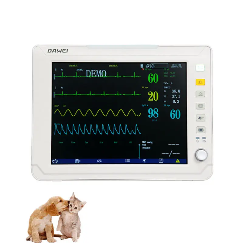 เครื่องตรวจคลื่นไฟฟ้าหัวใจสำหรับสัตว์  ECG patient monitor HM10  Dawei