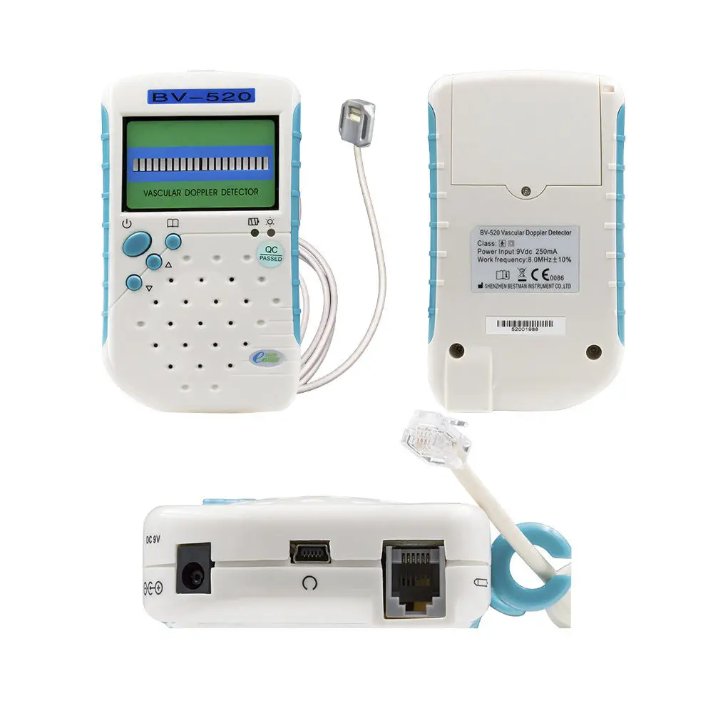 เครื่องฟังเสียงหลอดเลือดชนิดพกพาสำหรับสัตว์ Animal research veterinary doppler BV-520+  Bestman