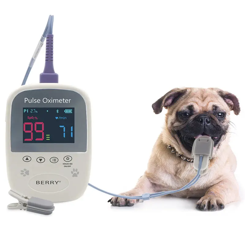 เครื่องวัดออกซิเจนในเลือดอัตโนมัติชนิดพกพาสำหรับสัตว์  Hand-held pulse oximeter BM1000A-I  Berry