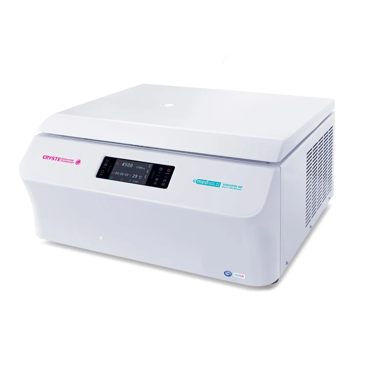 เครื่องหมุนเหวี่ยงเพื่อตรวจปริมาตรเม็ดเลือดแดงอัดแน่นสำหรับสัตว์ Laboratory centrifuge VARISPIN 6R  CRYSTE