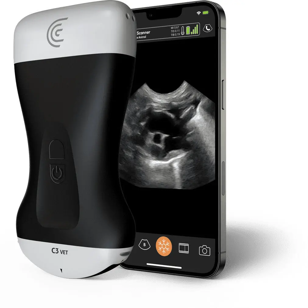 เครื่องอัลตราซาวด์ชนิดมือถือสำหรับสัตว์ Hand-held veterinary ultrasound system C3 HD3 Vet  Clarius