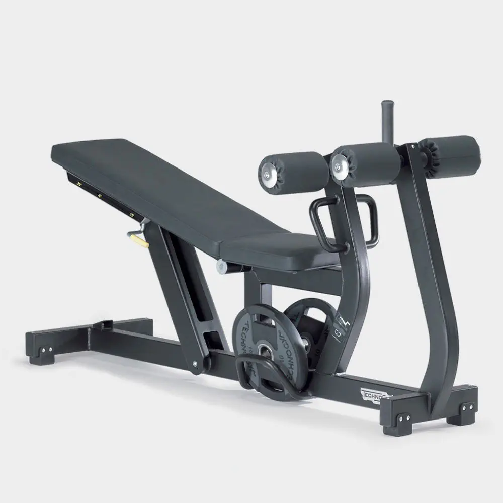 ม้านั่งออกกำลังกายกล้ามเนื้อหน้าท้อง Abdominal crunch weight training bench Pure Adjustable Decline Abdominal Crunch TECHNOGYM