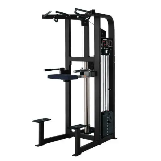 เครื่องออกกำลังขาพร้อมบาร์โหน Leg raise chair with pull-up bar HAMMER STRENGTH Life Fitness