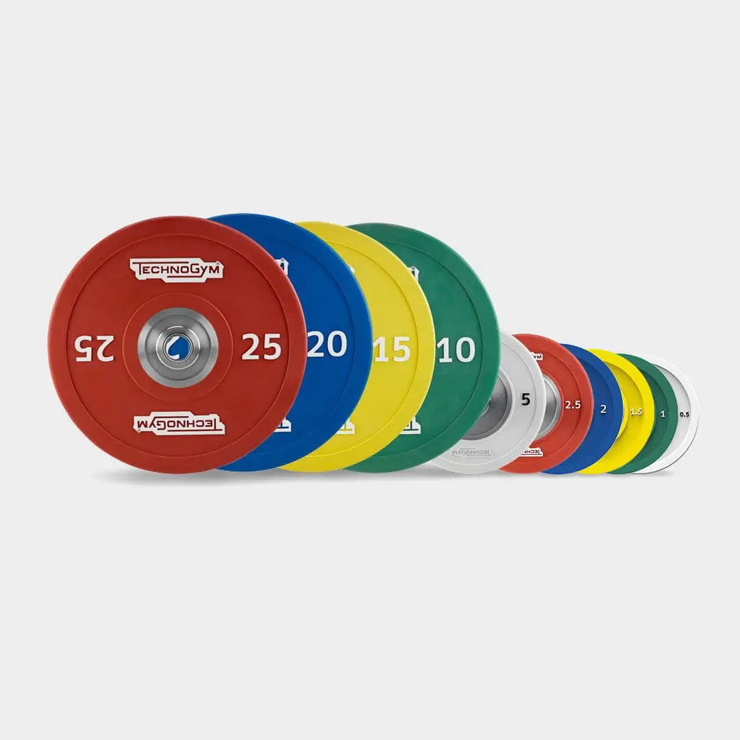 แผ่นยกน้ำหนัก Barbell weights Olympics Disks TECHNOGYM
