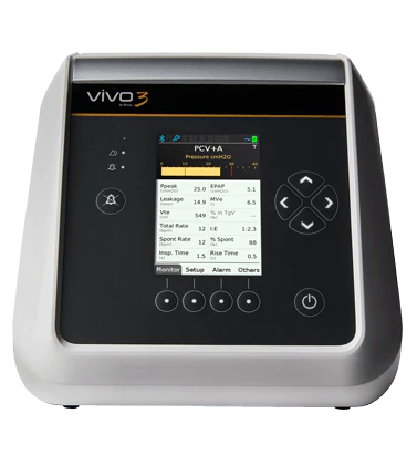 เครื่องช่วยหายใจชนิดควบคุมด้วยปริมาตรและความดันสำหรับใช้ที่บ้าน  Vivo 3  Breas Medical