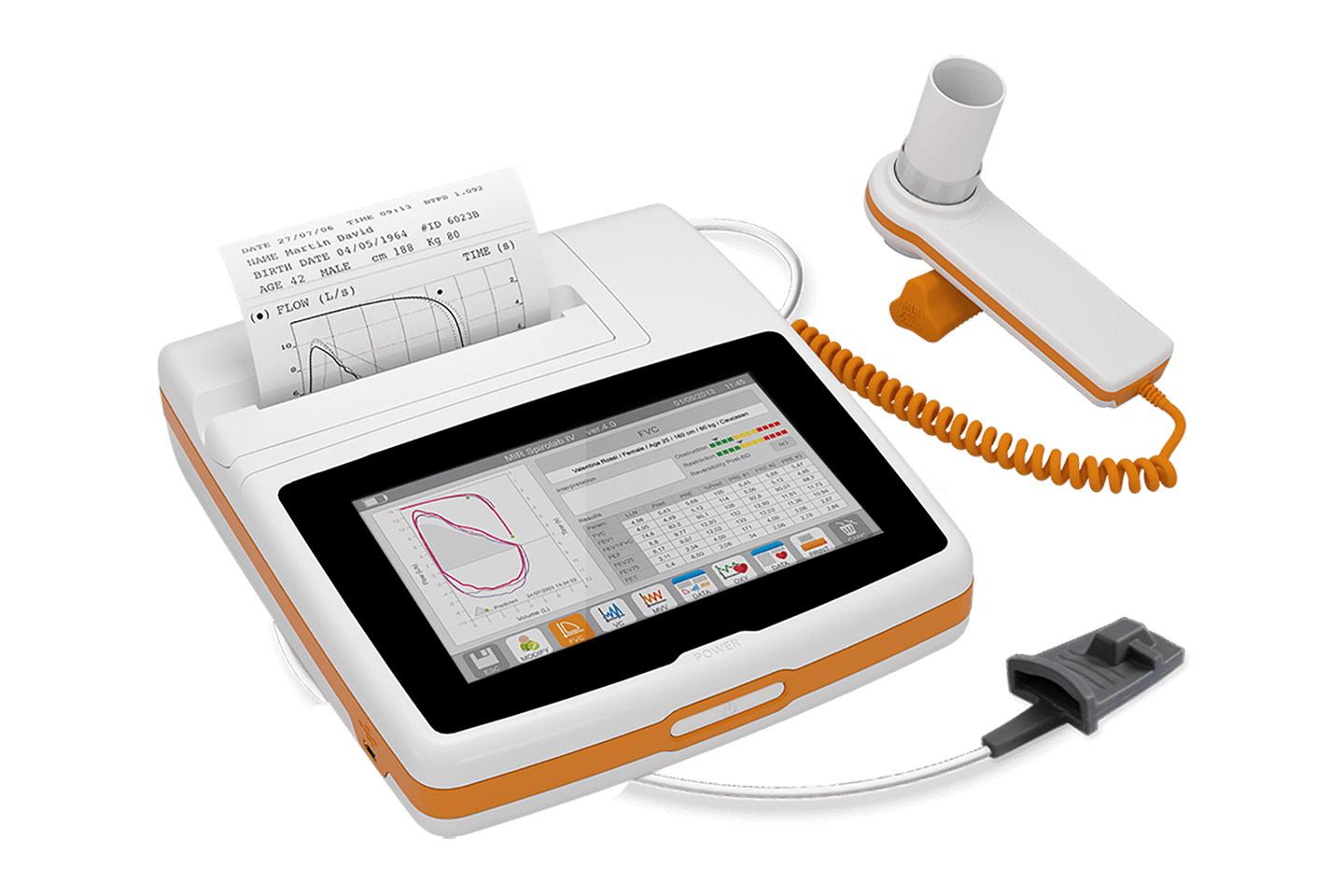 เครื่องตรวจสมรรถภาพปอดด้วยเครื่องคอมพิวเตอร์  Spirolab  MIR