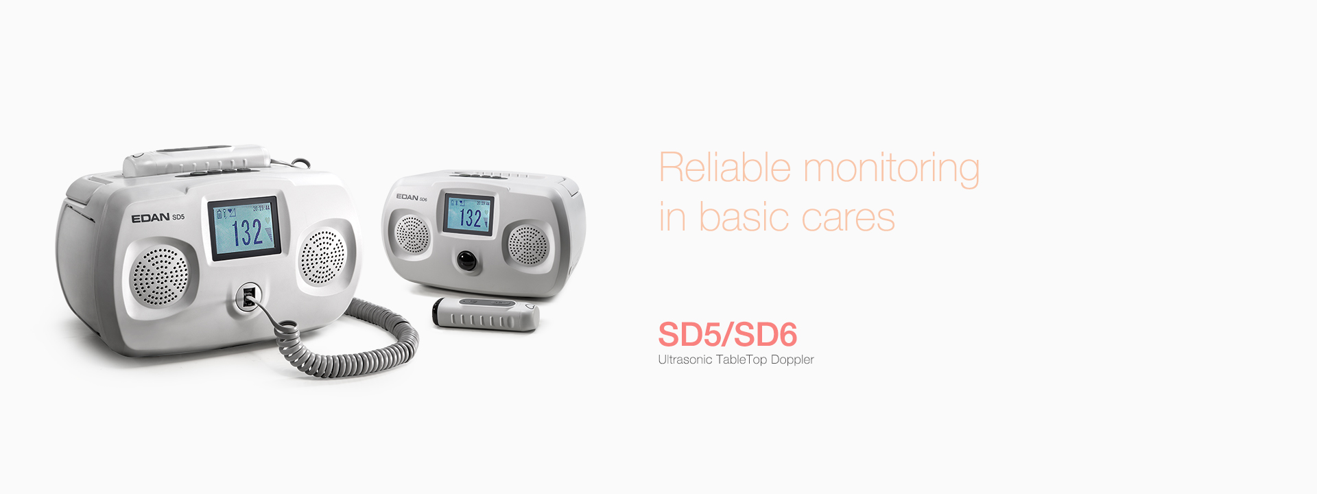 เครื่องฟังเสียงหัวใจทารกในครรภ์ชนิดตั้งโต๊ะ  SD5, SD6  EDAN ( Fetal Doppler )