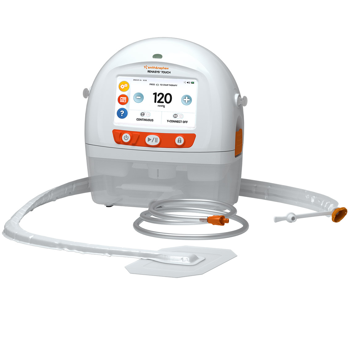 เครื่องสูญญากาศสำหรับรักษาแผล ชนิดพกพา แบบทัชสกรีน Negative Pressure Wound Therapy Canister รุ่น RENASYS TOUCH PUMP ยี่ห้อ Smith & Nephew