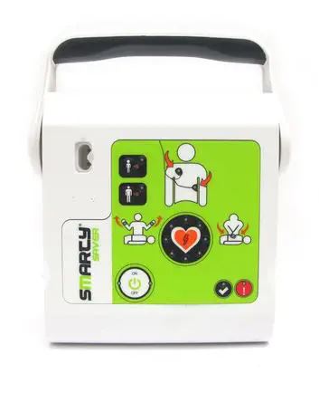 เครื่องกระตุกไฟฟ้าหัวใจชนิดอัตโนมัติ  Automated External Defibrillator  Semi-automatic external defibrillator SMARTY SAVER  A.M.I. ITALIA