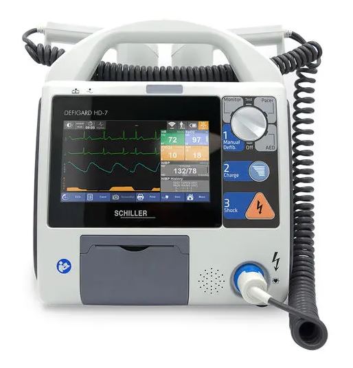 เครื่องกระตุกไฟฟ้าหัวใจ  Manual external defibrillator DEFIGARD HD-7  SCHILLER